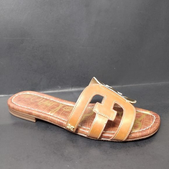 - SAM EDELMAN - WOMEN'S LEATHER SANDALS SIZE :7.5 - Picture 2 of 10
